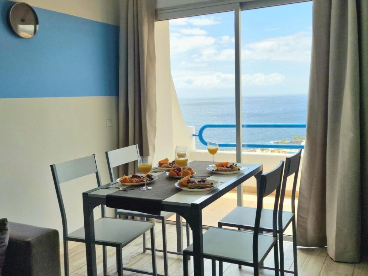 Lovely Blue Studio With Ocean View And Pool, Paraiso 918 Costa Adeje  Bagian luar foto