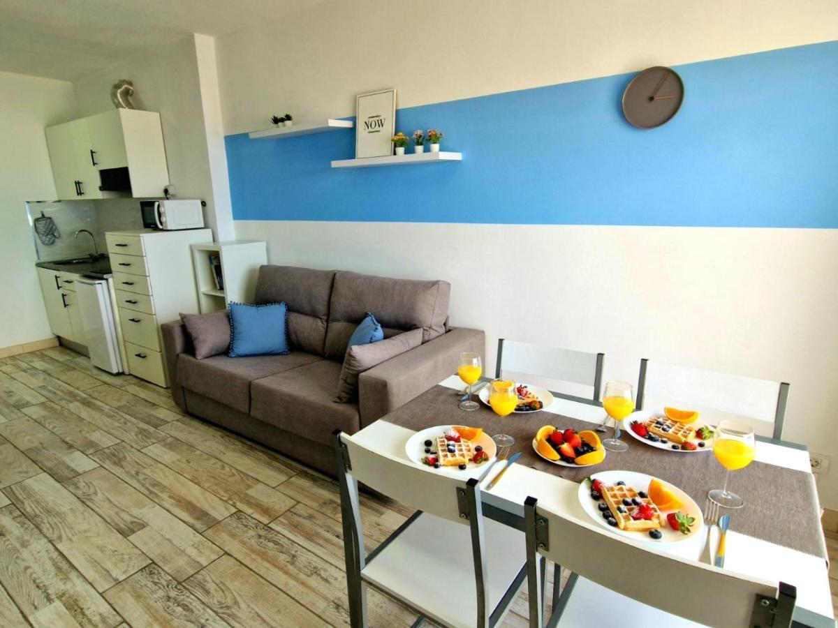 Lovely Blue Studio With Ocean View And Pool, Paraiso 918 Costa Adeje  Bagian luar foto